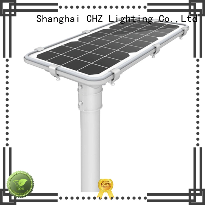 CHZ environmental friendly solar powered led street lights factory park road