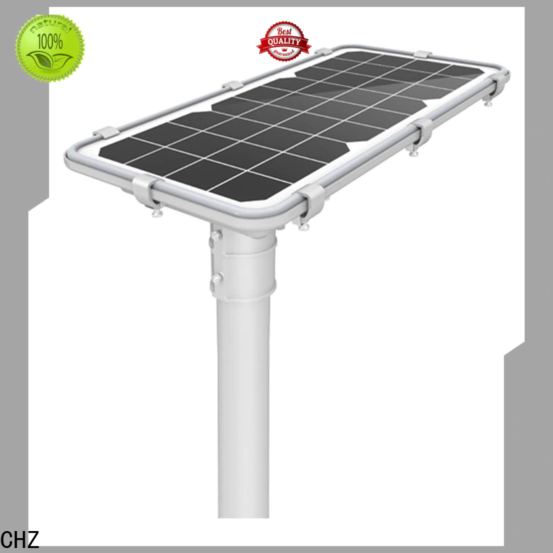 CHZ best all in one solar street lights best manufacturer for school