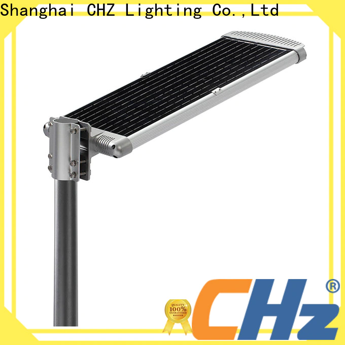 CHZ stable solar street light price list manufacturer for mountainous
