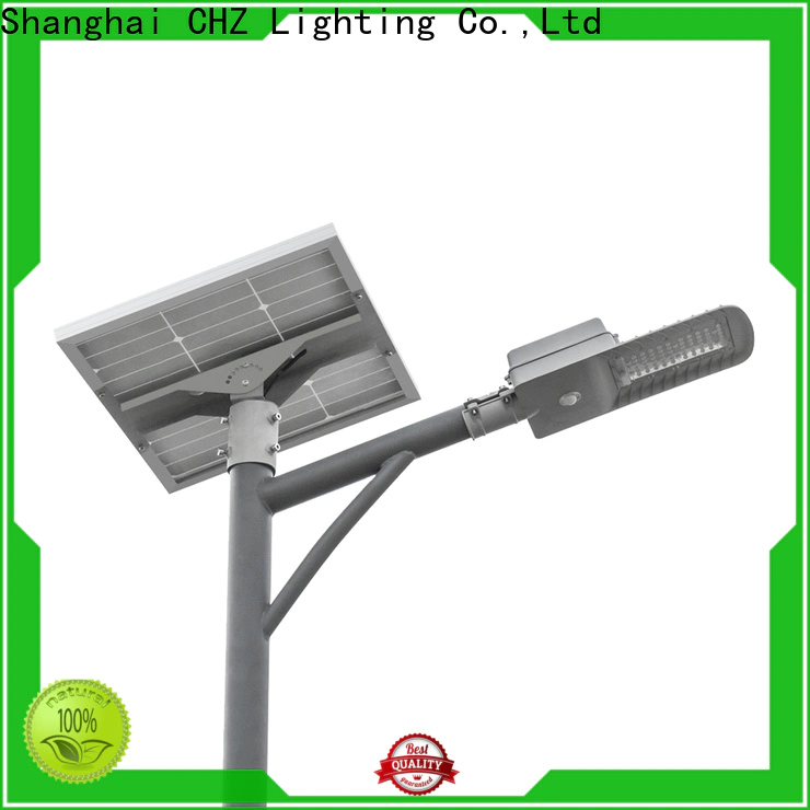 CHZ solar panel street light best manufacturer for rural