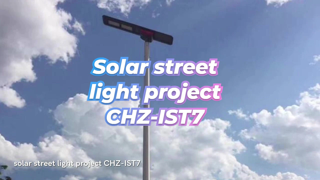 Projeto de Poste Solar CHZ Iluminação CHZ-IST7
