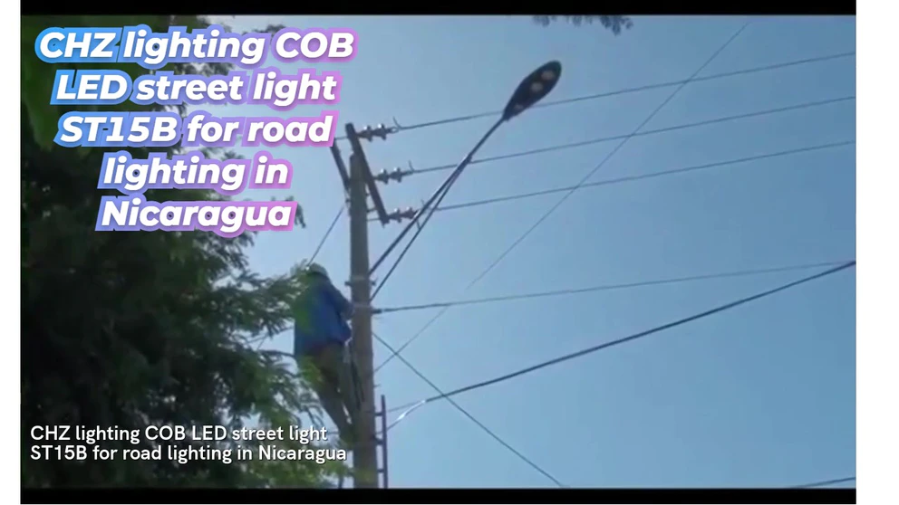 Best CHZ lighting COB LED street light ST15B for road lighting project in Nicaragua Supplier