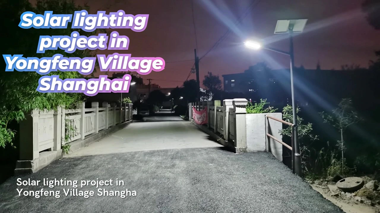 Solar lighting project in Yongfeng Village Shanghai CHZ-DST2 solar street light manufacturer