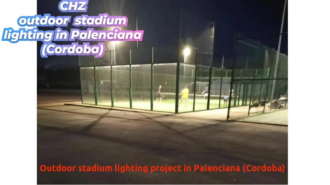 Public lighting project for outdoor stadium in Palenciana (Cordoba)