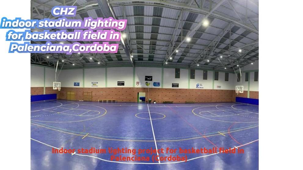 Projeto de iluminação de estádio indoor para campo de basquete em Palenciana (Córdoba)