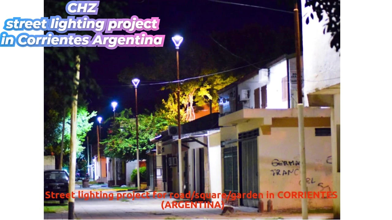 China Professional Street lighting project for road/square/garden in CORRIENTES (ARGENTINA) manufacturers