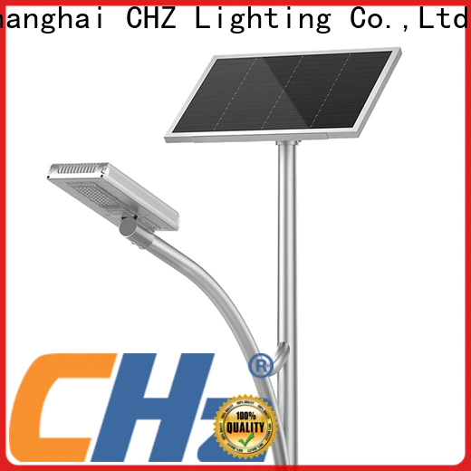 CHZ efficient all in one solar street lights supplier for promotion