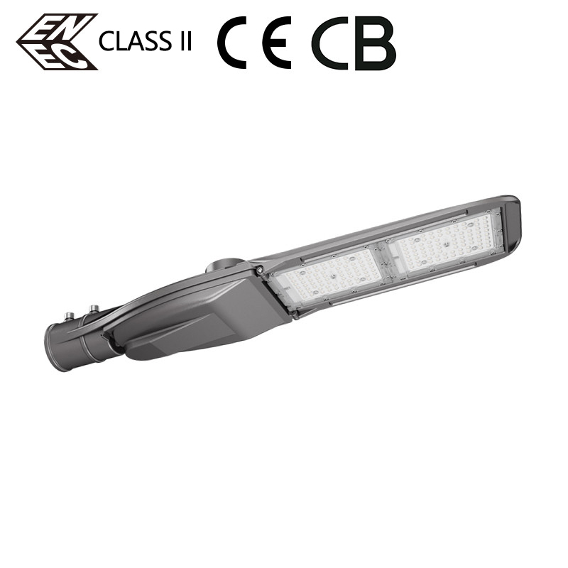 Éclairage routier LED nouveau design 150lm/w lumens élevés lampadaire LED adapté pour rue/jardin/route/lot d'emballage/stade CHZ-ST25