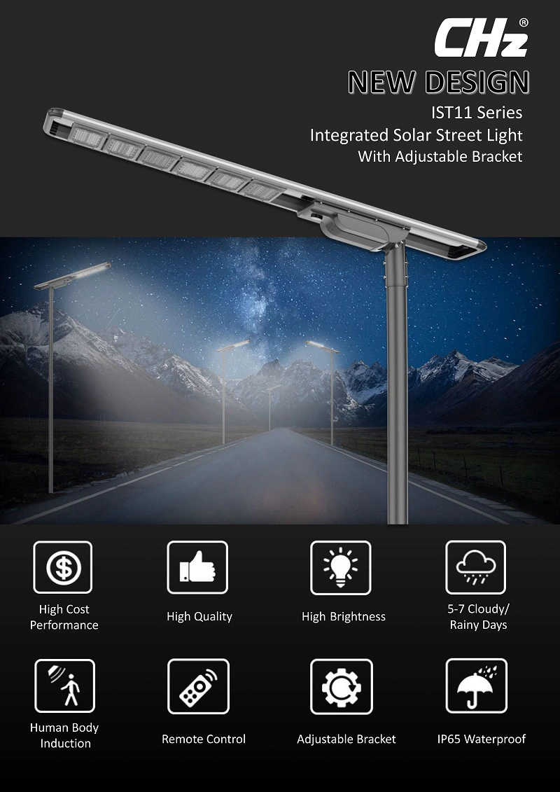 CHZ Lighting Custom solar powered street lights residential factory price bulk production