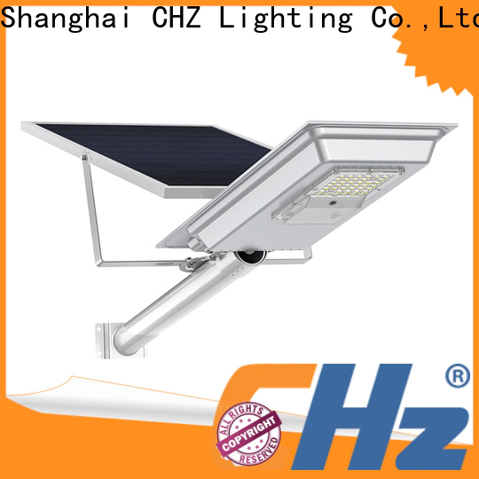 CHZ Lighting solar powered led pole lights solution provider for promotion