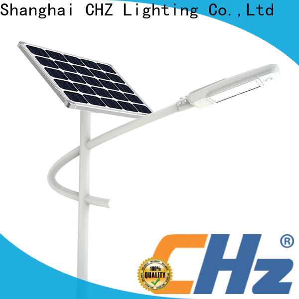CHZ Lighting led solar pole lights supplier for road