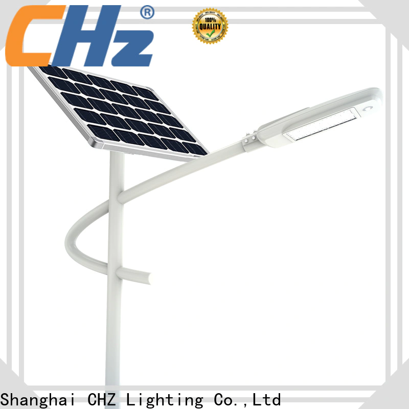 CHZ Lighting integrated solar led street light solution provider for yard