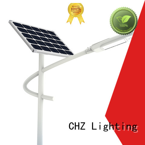CHZ practical solar powered street lamp supplier for streets